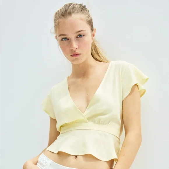 H&M linen blend blouse - Picture 4 of 5